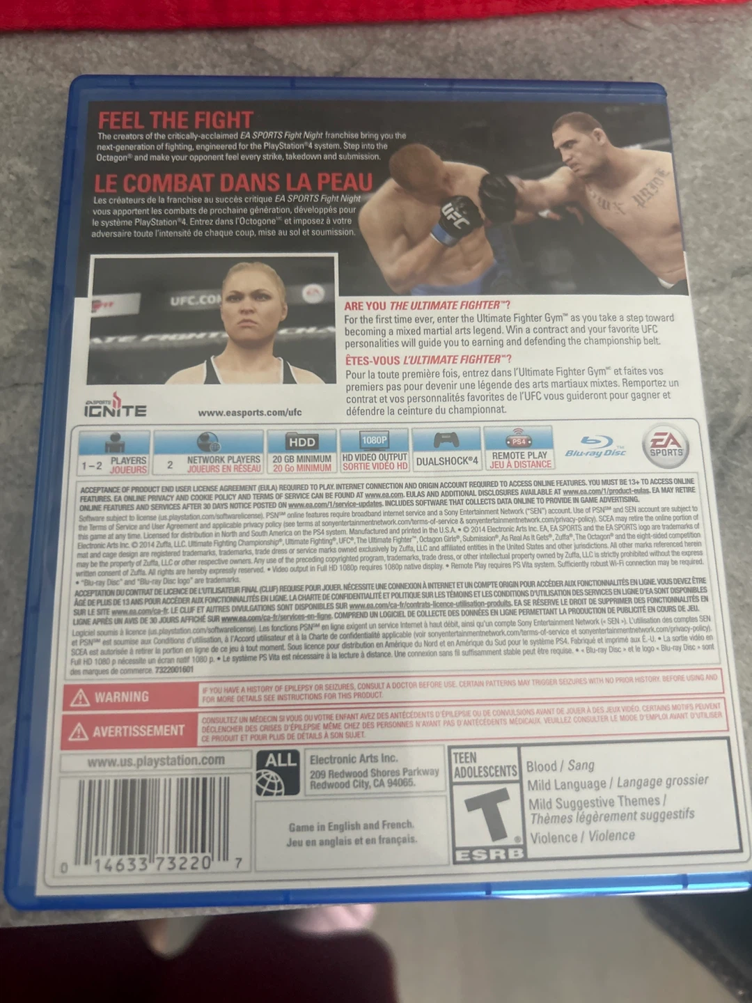 EA Sports UFC PS4 Video Game - photo 2