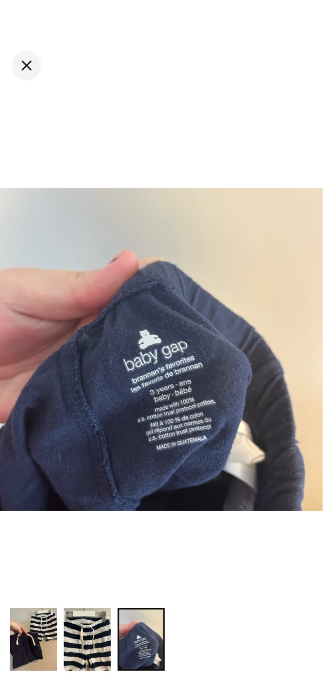 Gap Baby Boy's Shorts Navy Stripe - photo 3