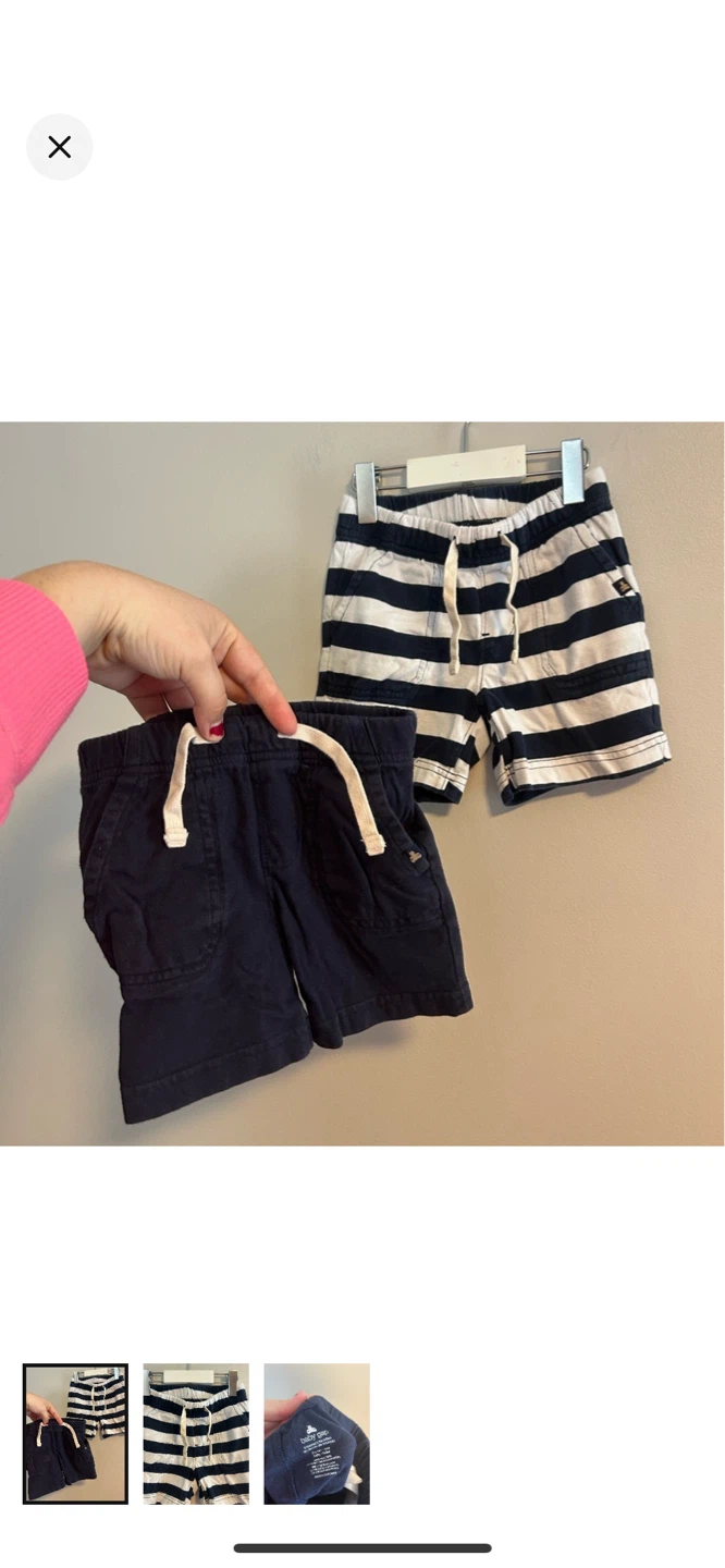 Gap Baby Boy's Shorts Navy Stripe
