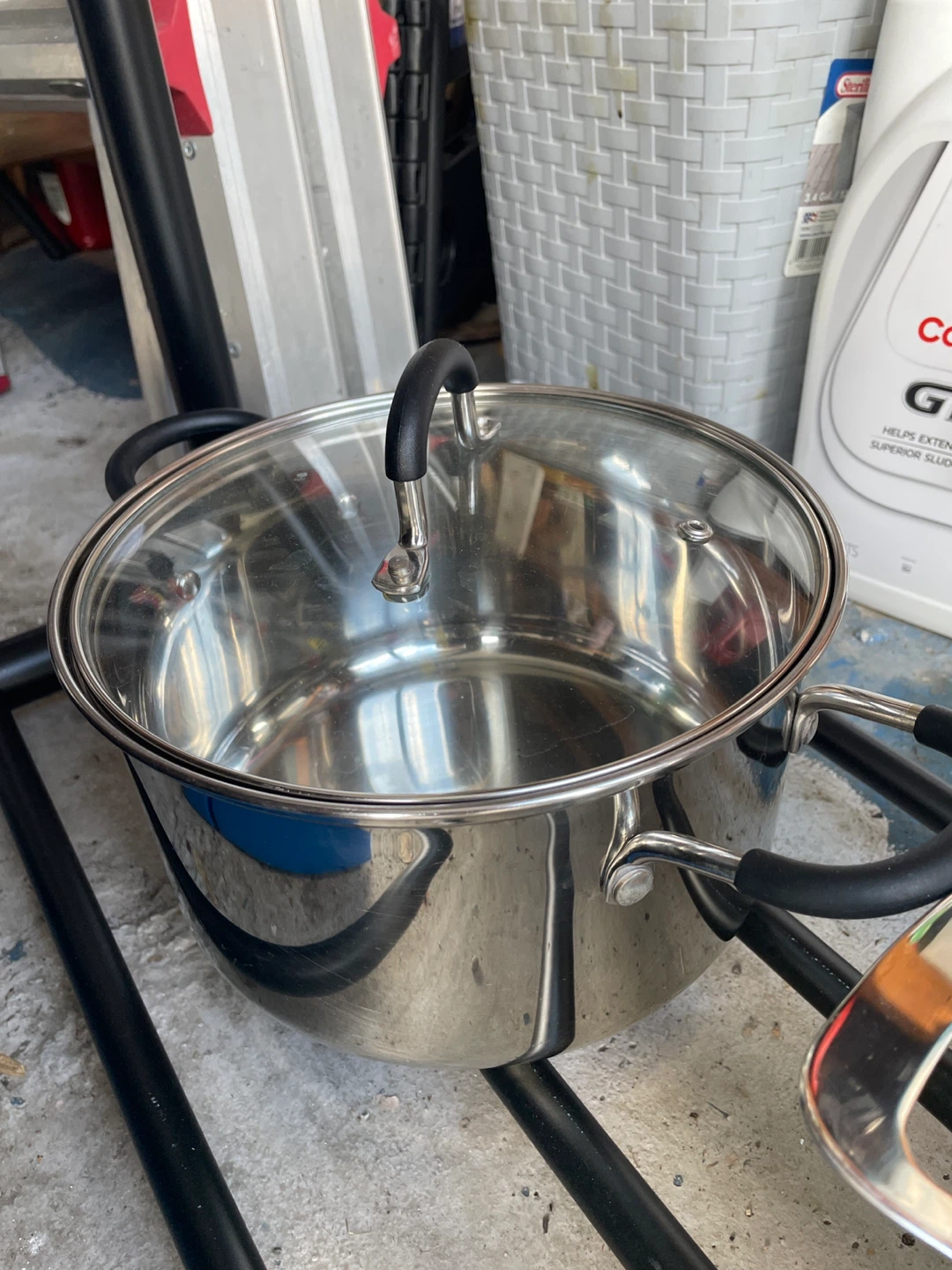 Set of 2 Stainless Steel Pots with Glass Lids - photo 3