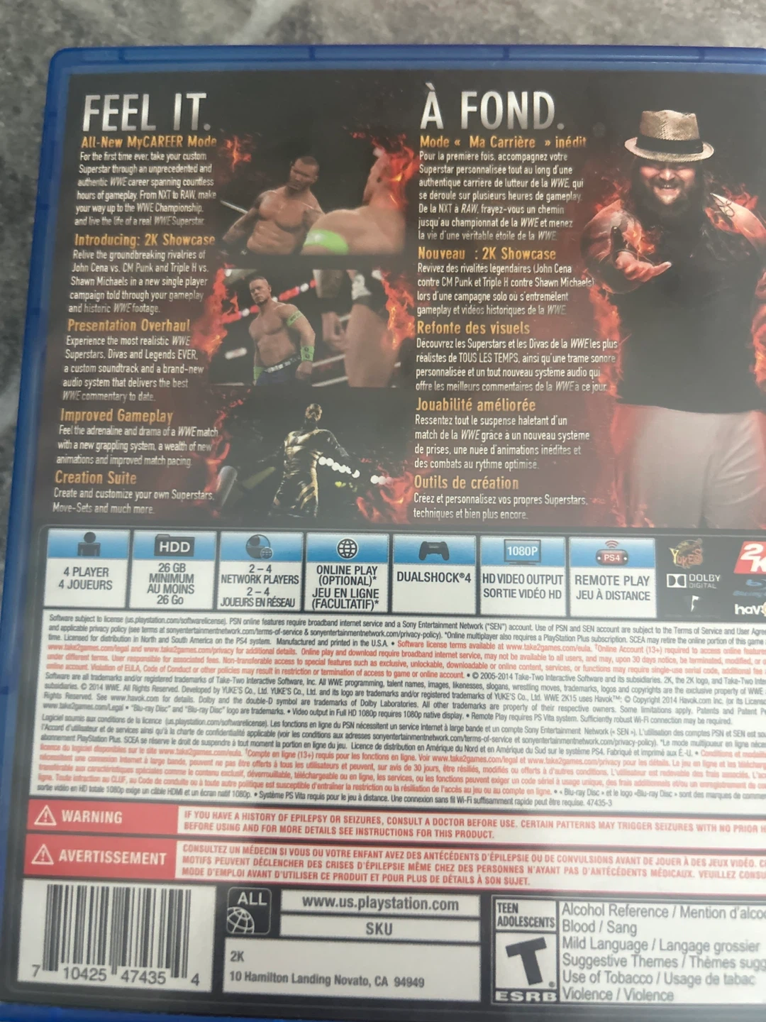 WWE 2K15 PS4 Game - photo 2