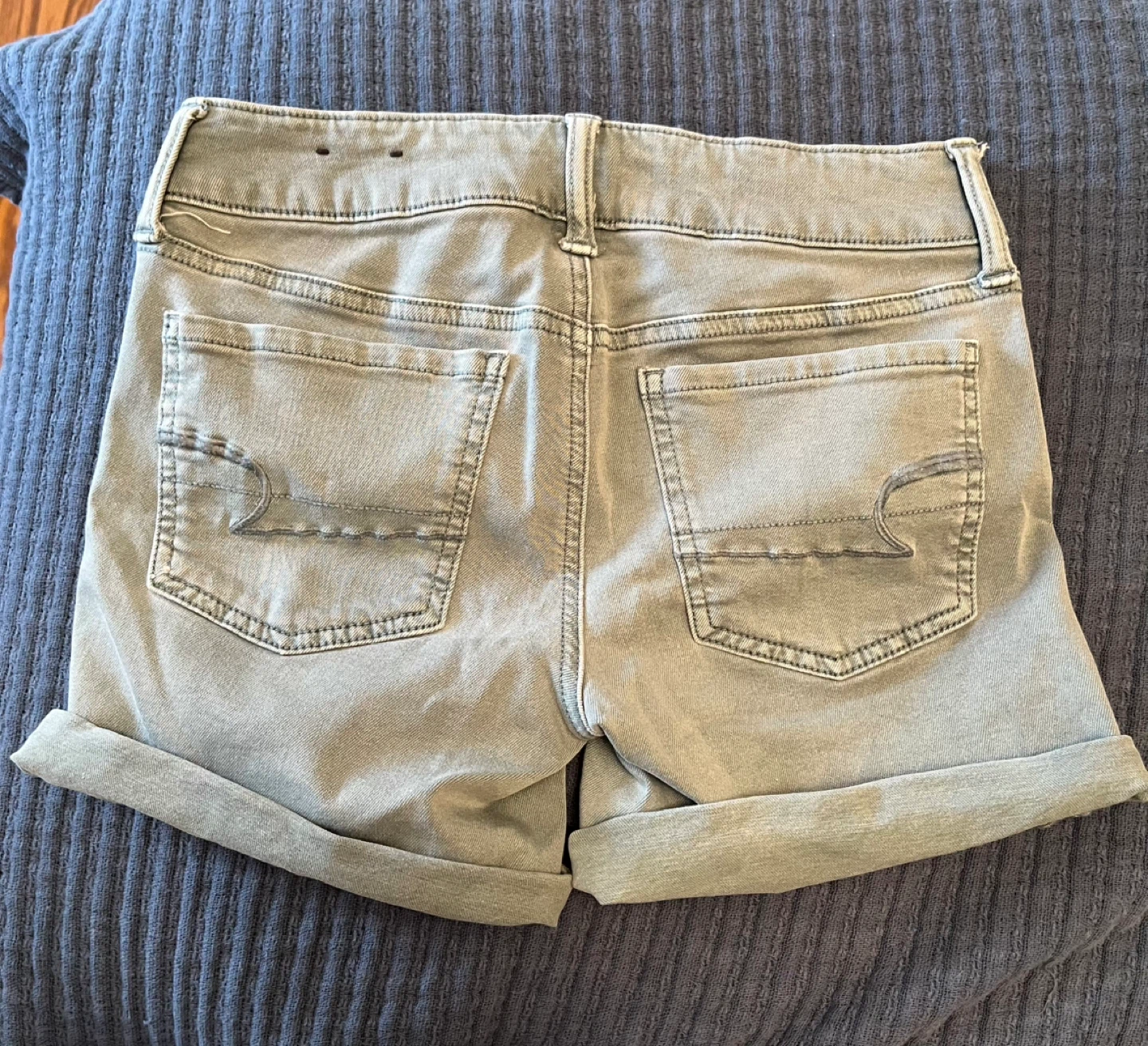 American Eagle light teal Denim Shorts - photo 2