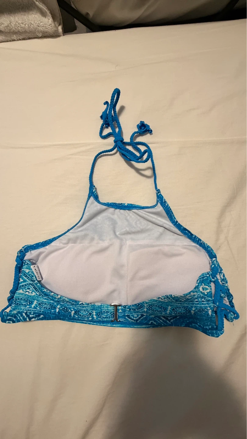Blue Geometric Patterned Bikini Set - photo 5