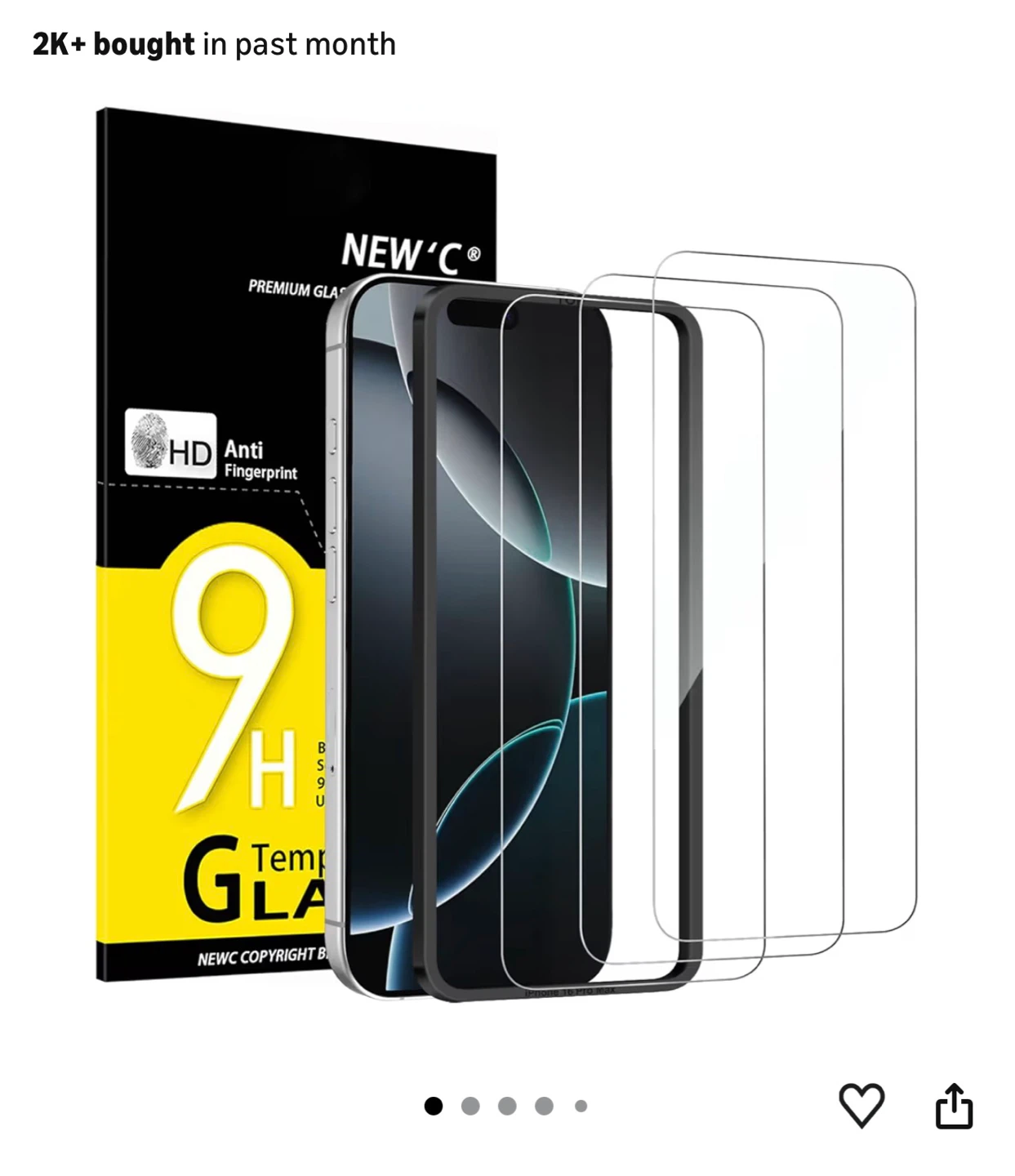 Newc Tempered Glass Screen Protectors .6.9 inch - photo 2