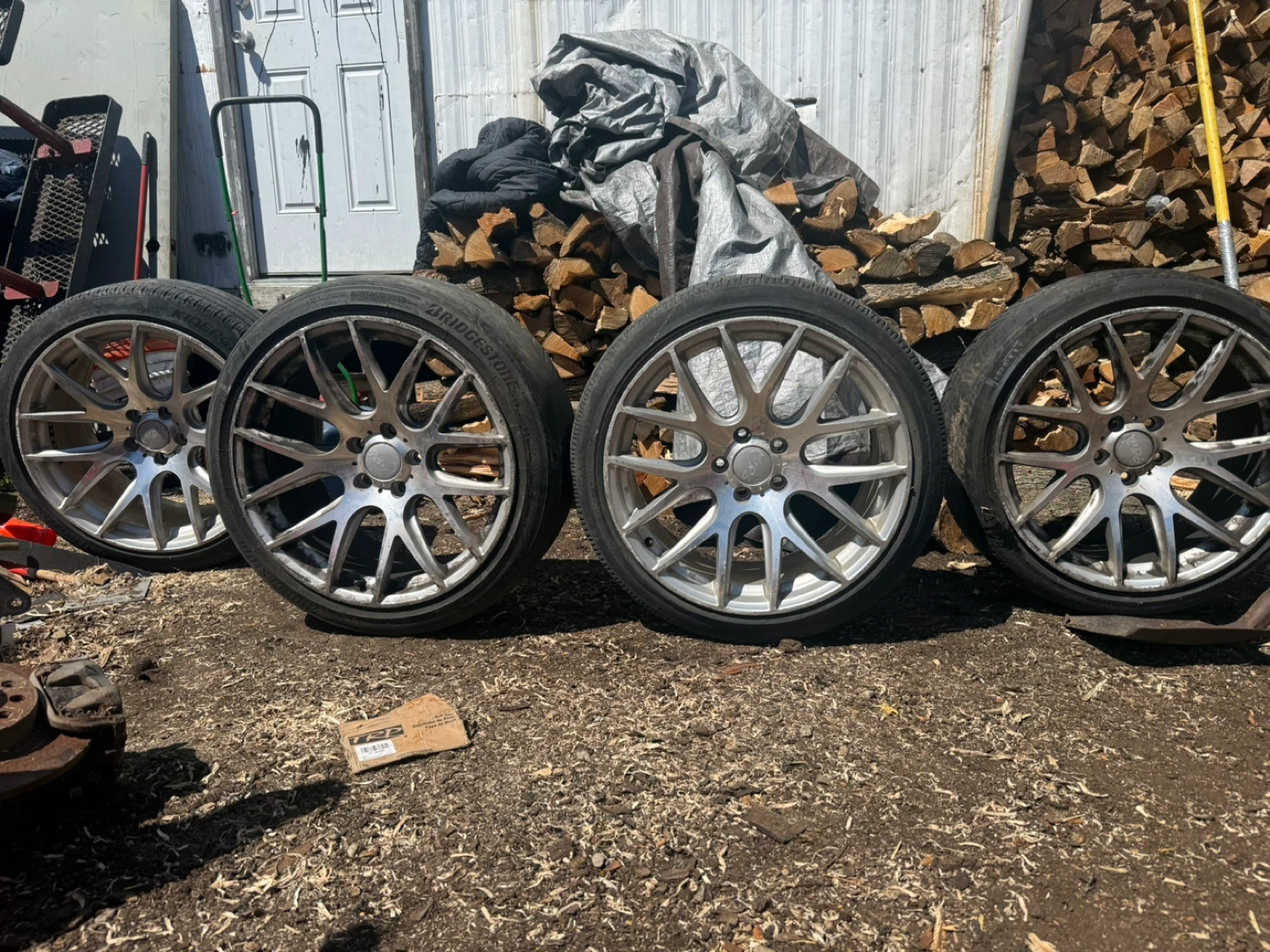 Set of 4 Chrome Alloy Wheels