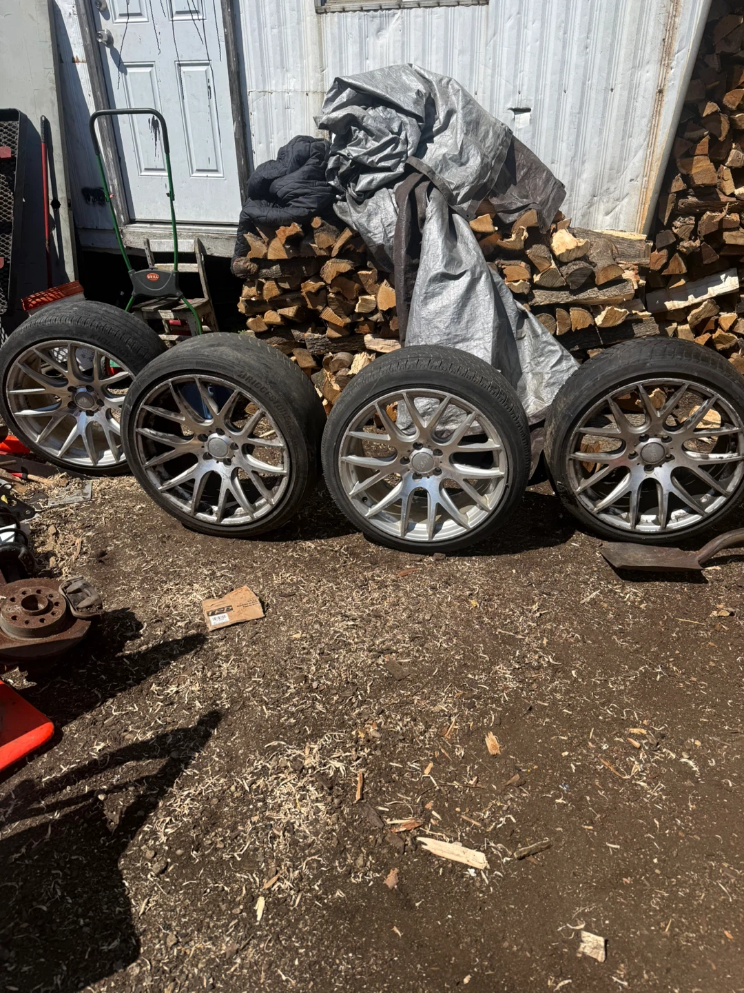 Set of 4 Chrome Alloy Wheels - photo 2