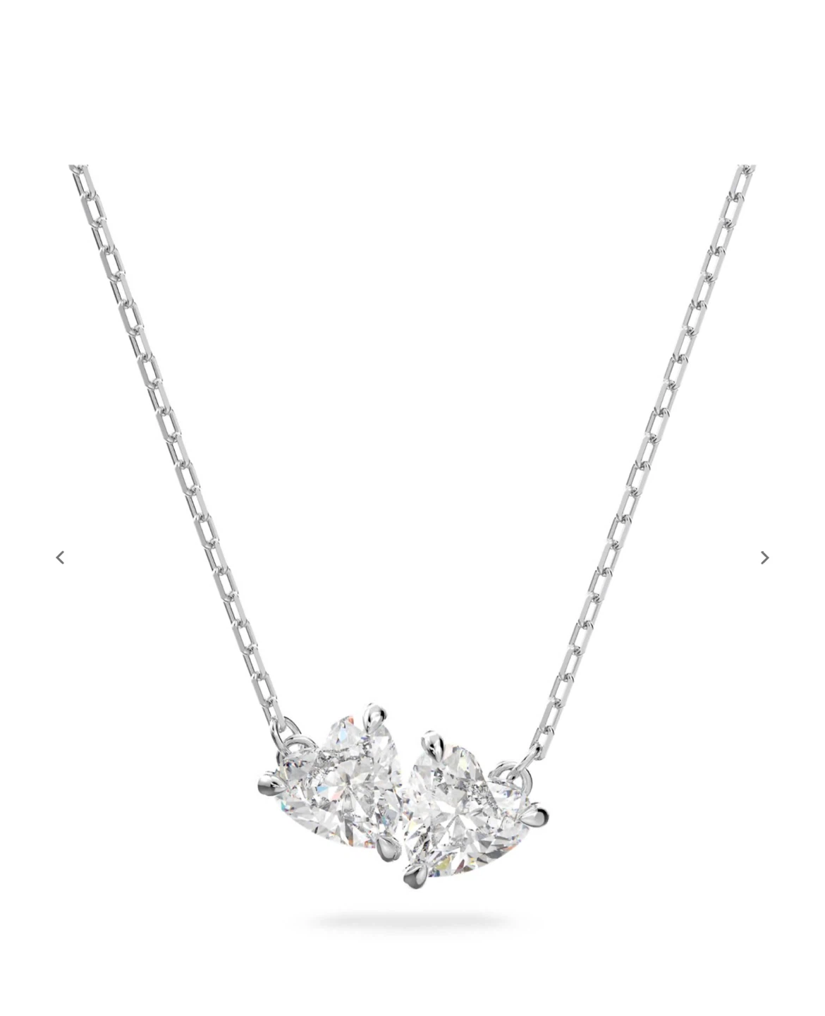 Swarovski Double Heart Necklace
