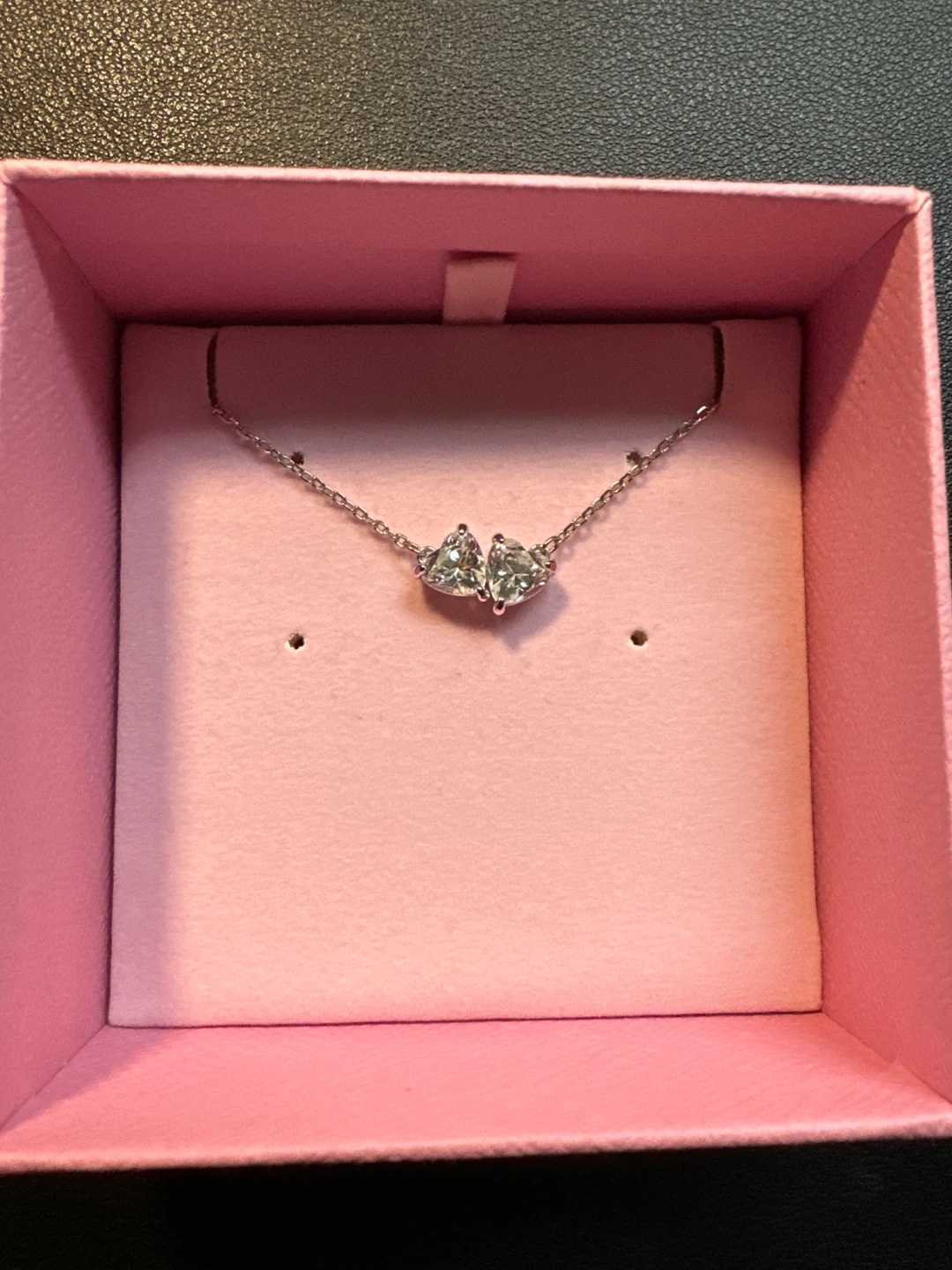 Swarovski Double Heart Necklace - photo 2