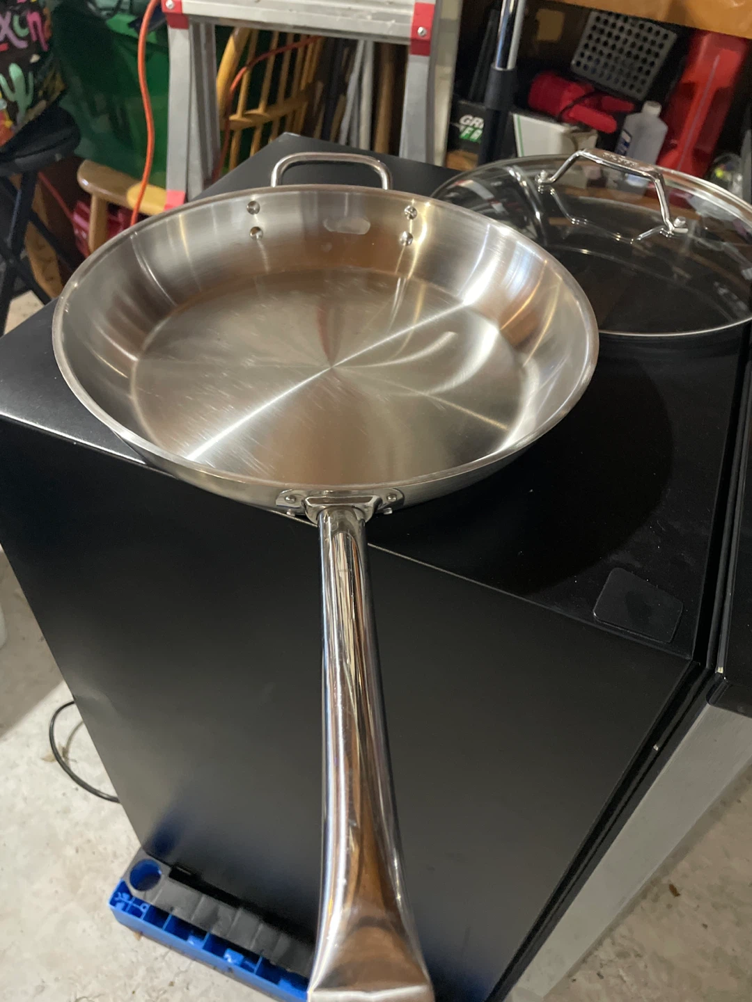 All-Clad Stainless Steel Fry Pan with Lid - photo 2