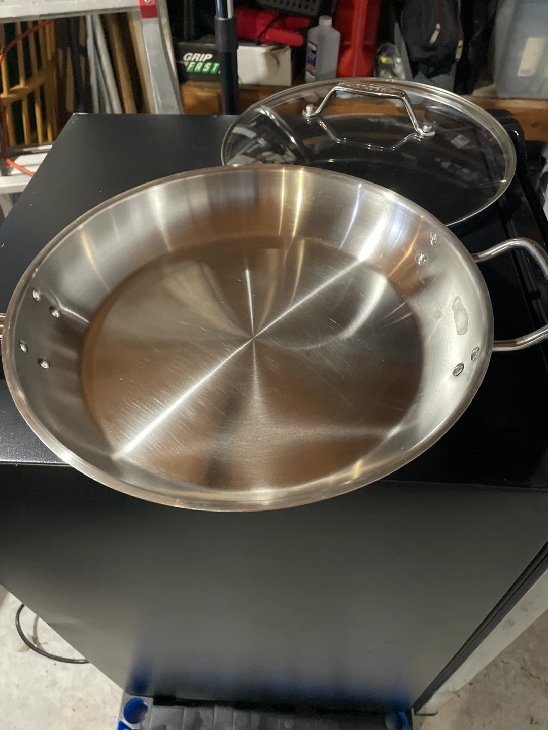 All-Clad Stainless Steel Fry Pan with Lid