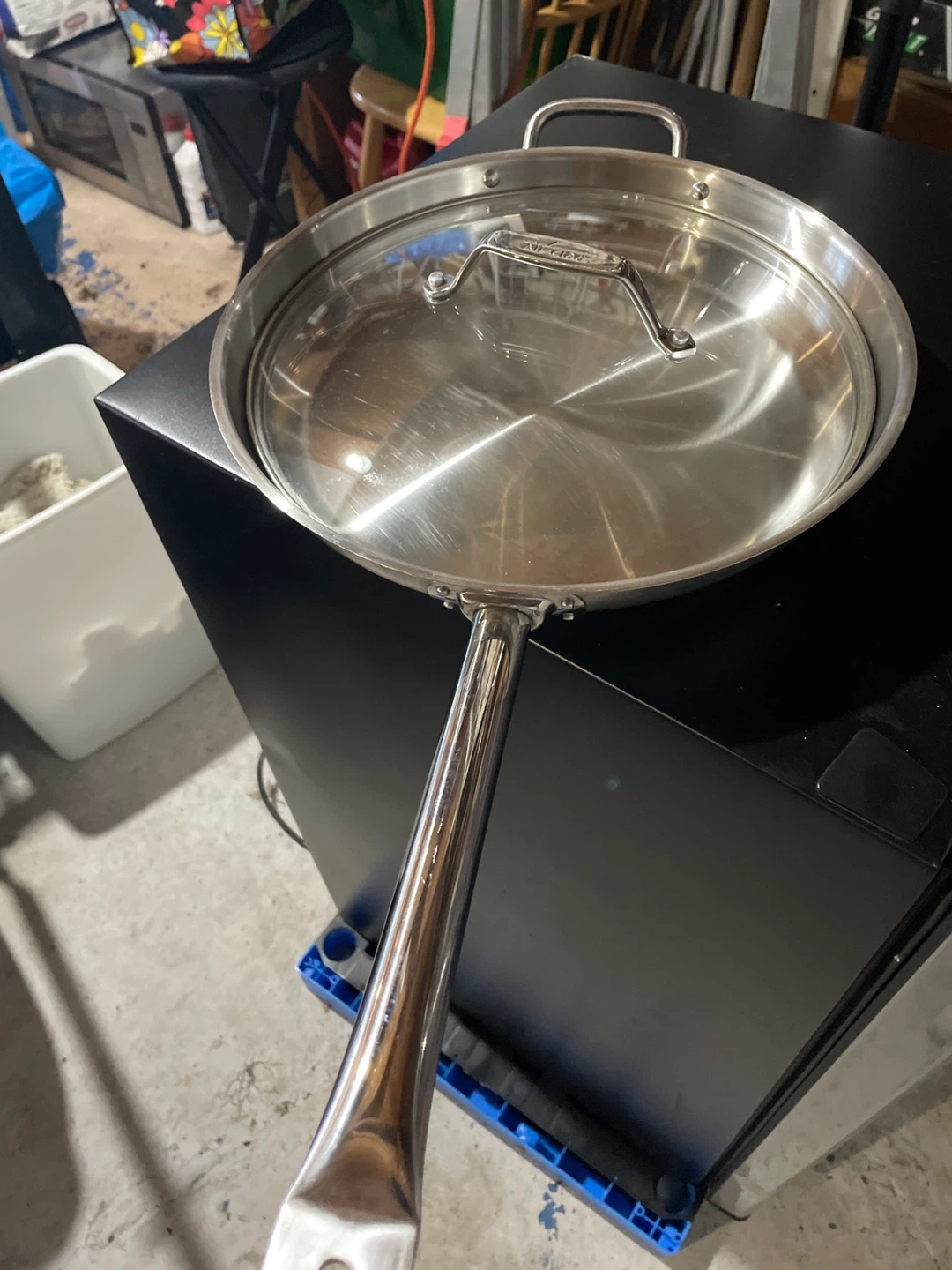 All-Clad Stainless Steel Fry Pan with Lid - photo 3