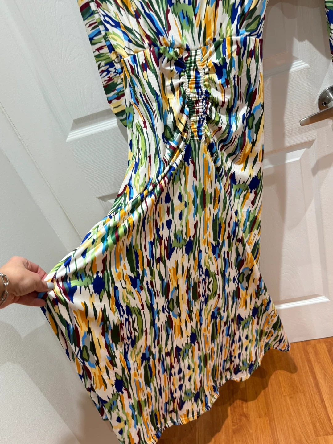 Women's Maxi Dress, Multicoloured Abstract - photo 4