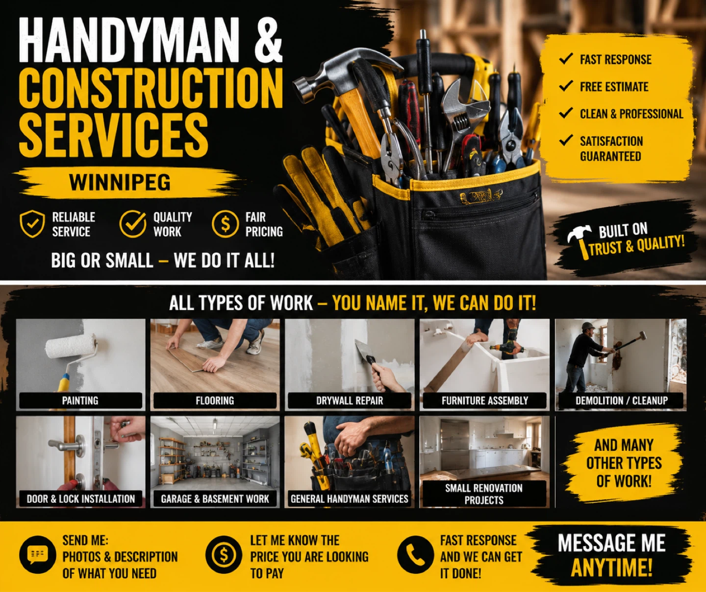 🔨 HANDYMAN / CONSTRUCTION SERVICES 🔨