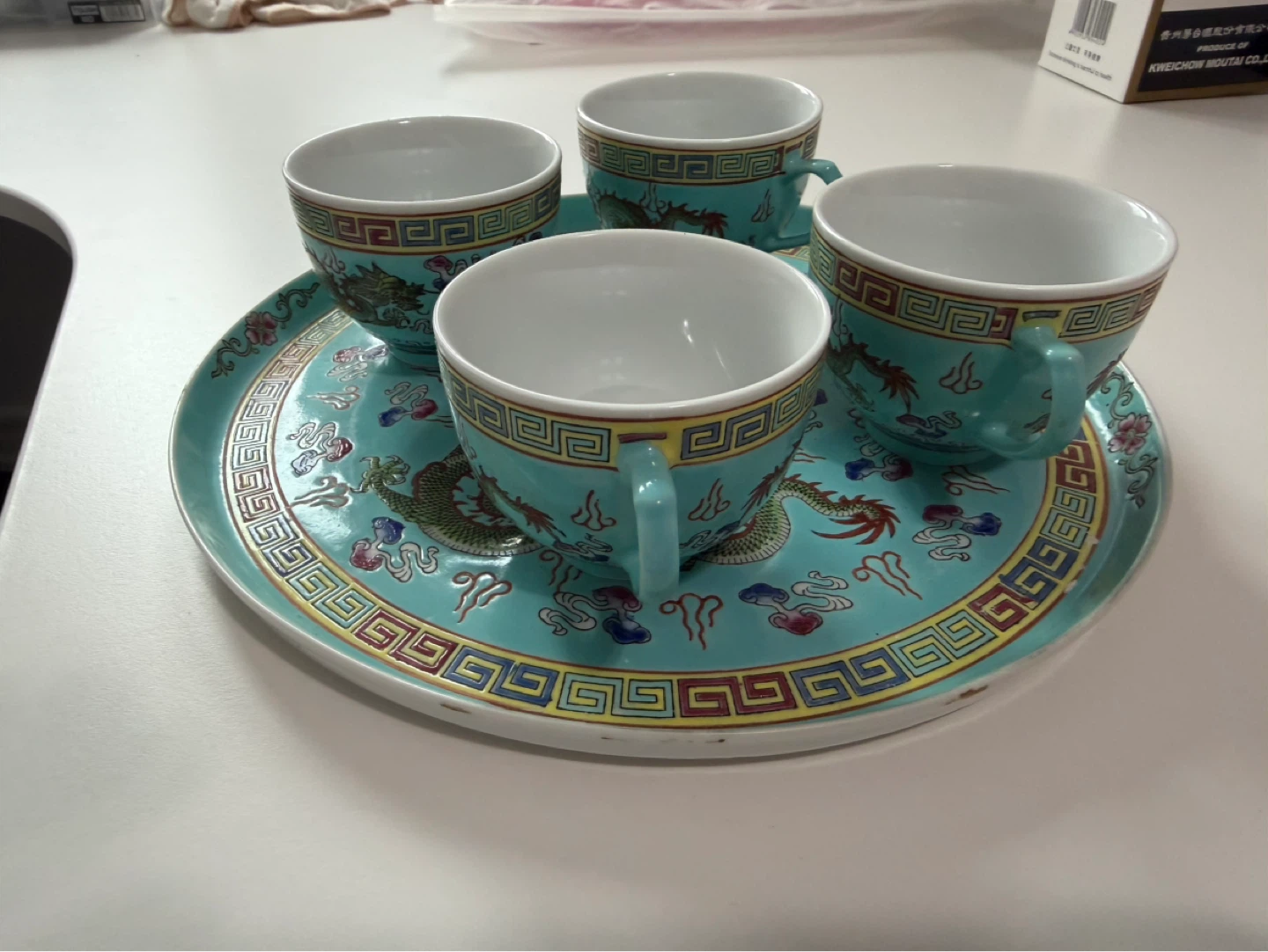 Dragon Teacup and Saucer Set