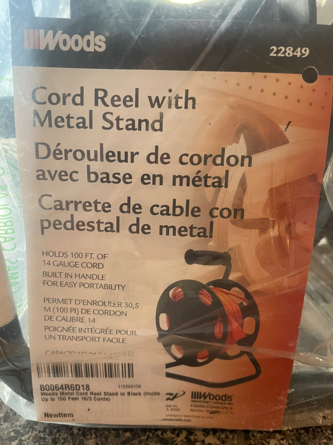 Woods Cord Reel with Metal Stand - photo 5