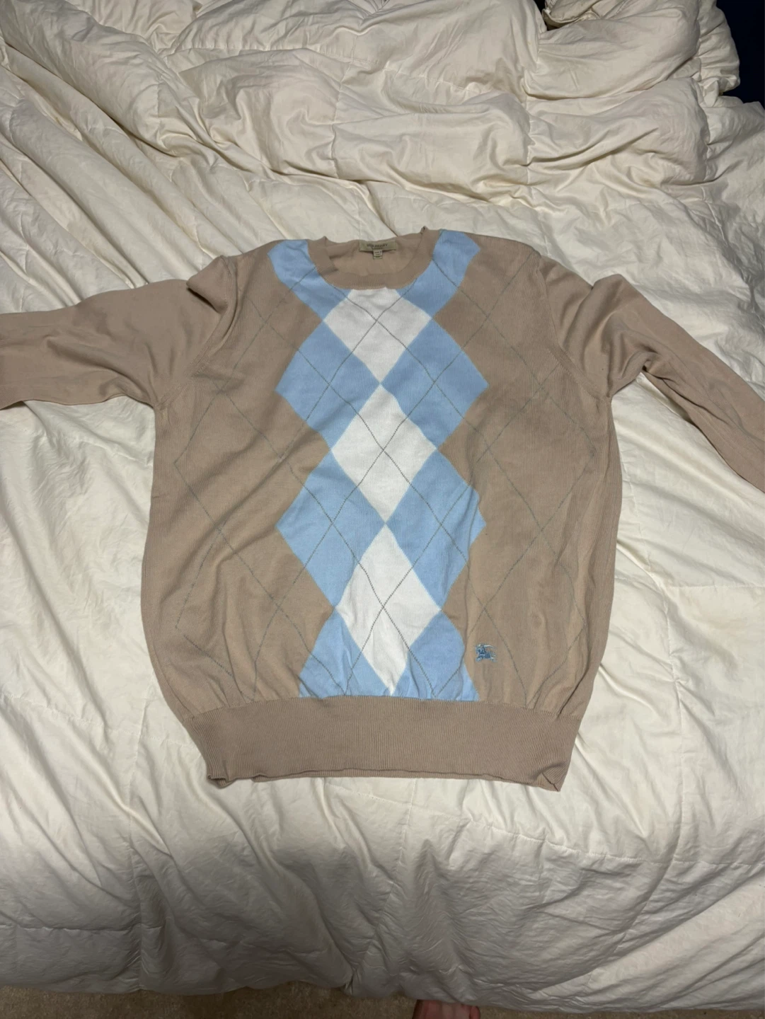 Burberry London Argyle Sweater XL