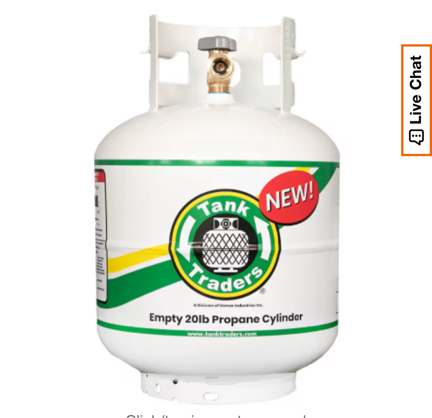 Tank Traders Empty 20lb Propane Cylinder