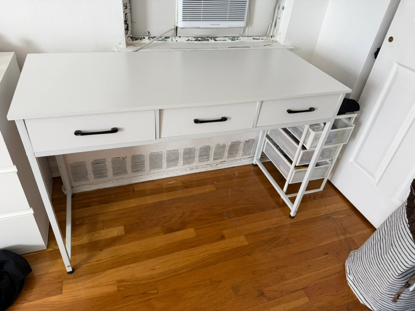 White Desk with 3 Drawers