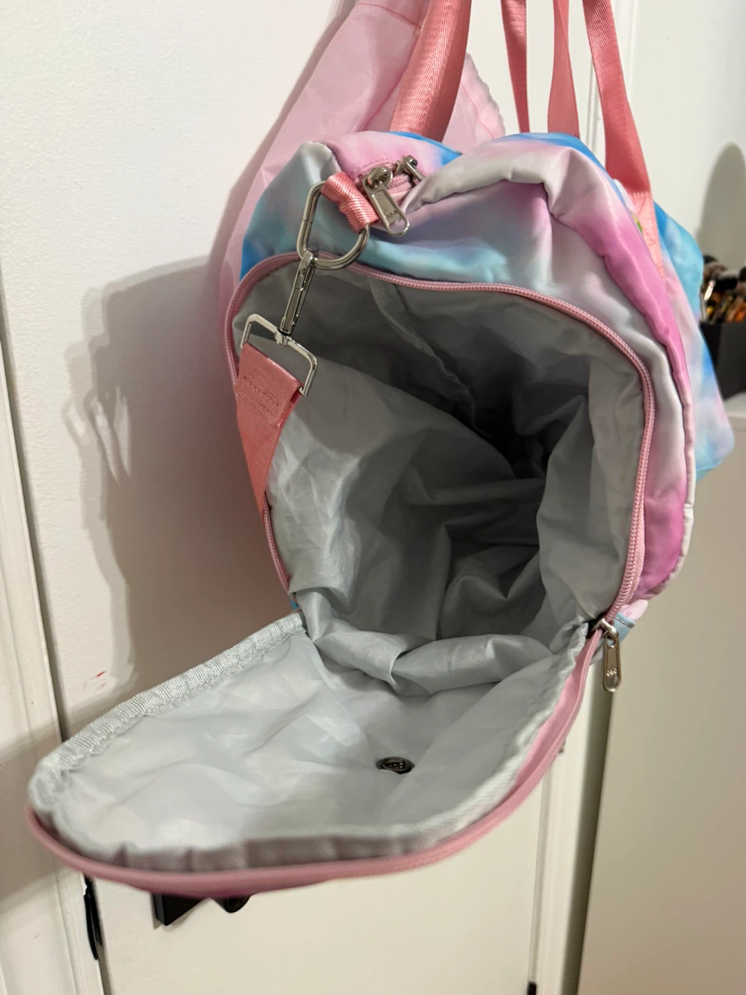 Blue Packable unicorn girls overnight bag - photo 4