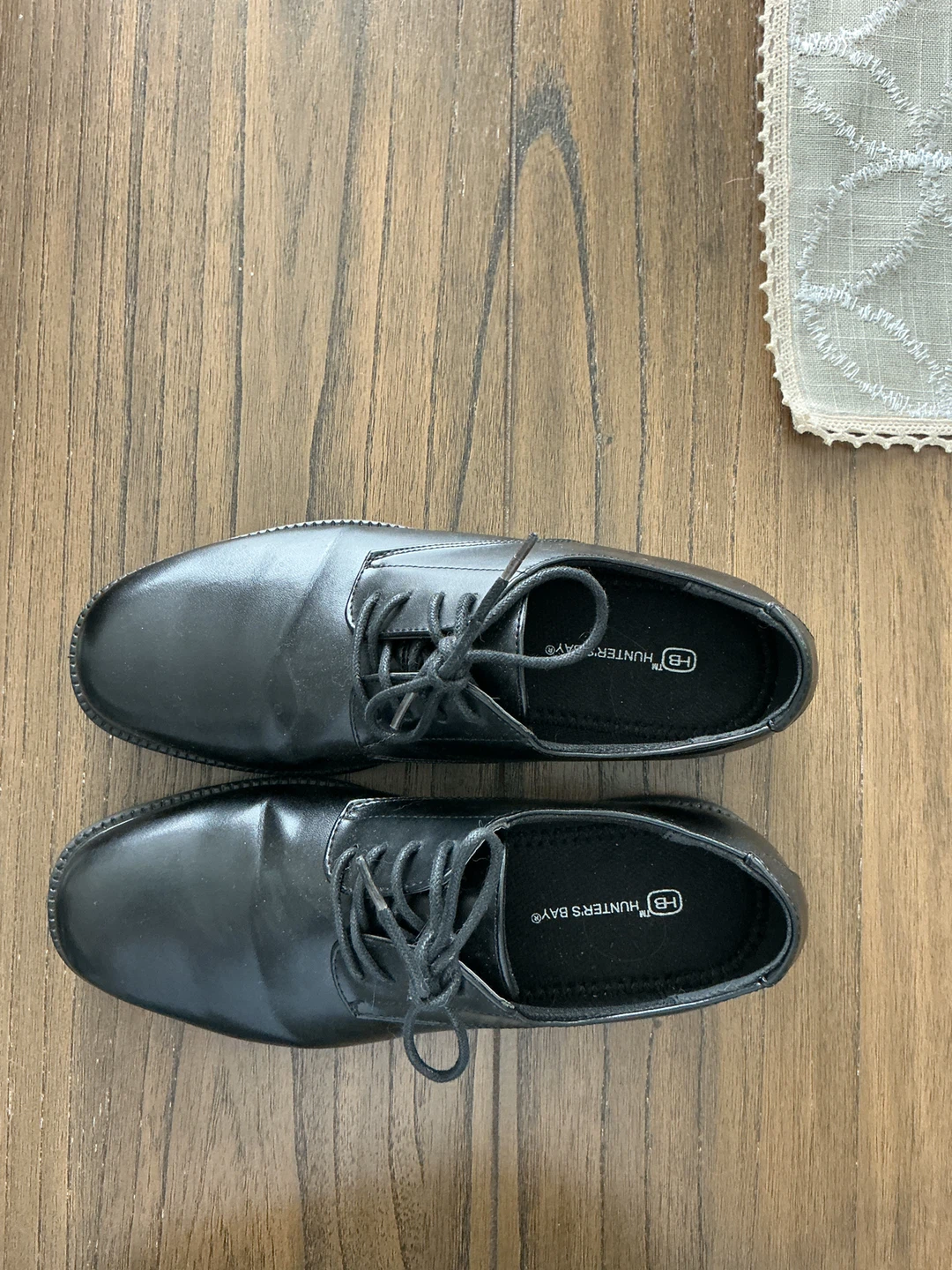 Hunter's Bay Black Oxford Dress Shoes