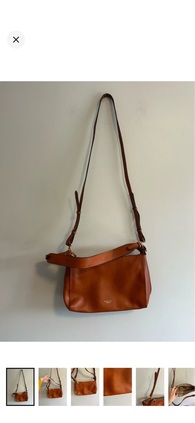 Radley London Brown Leather Crossbody Bag