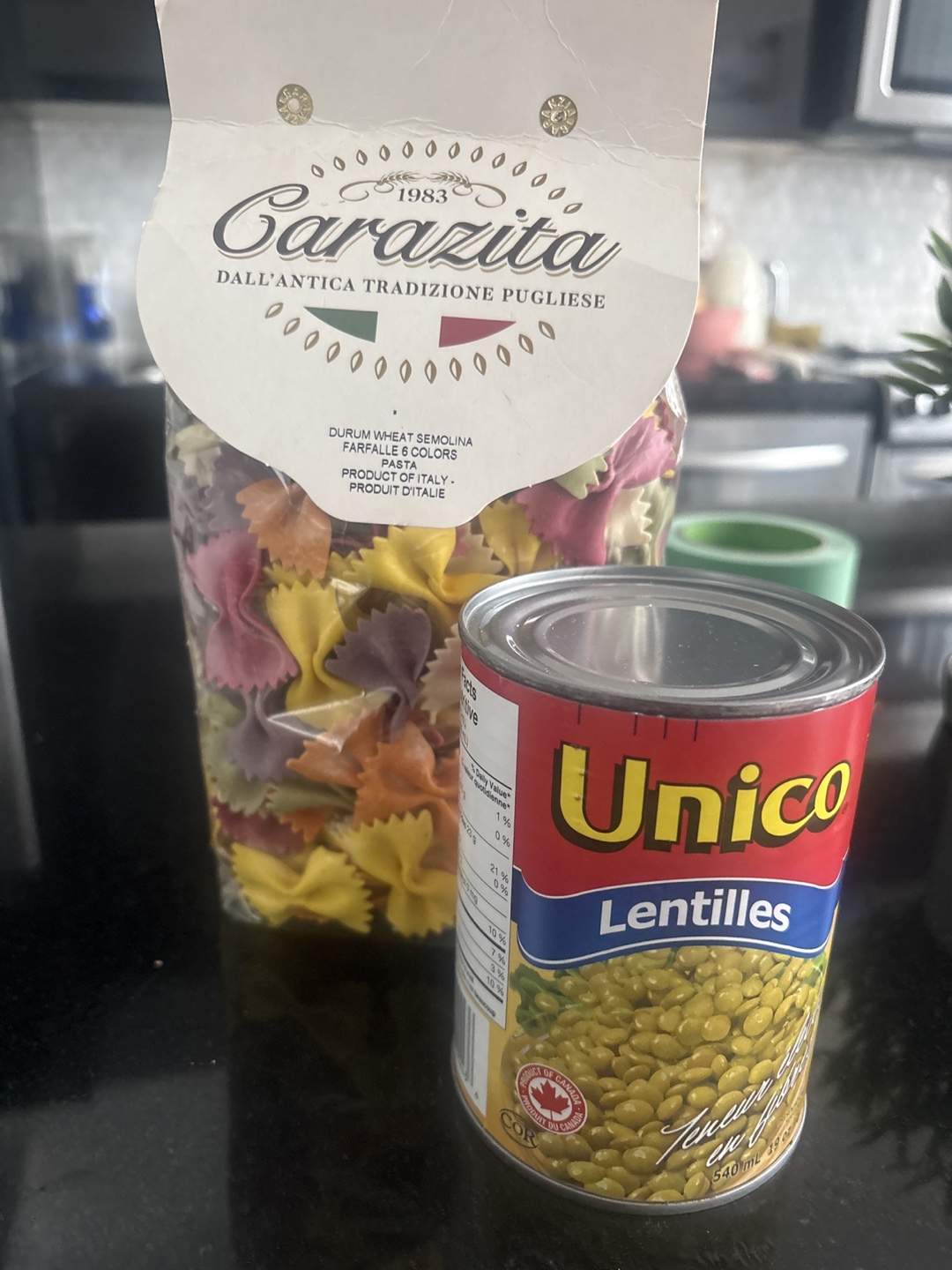 Carazita Farfalle Pasta & Unico Lentils