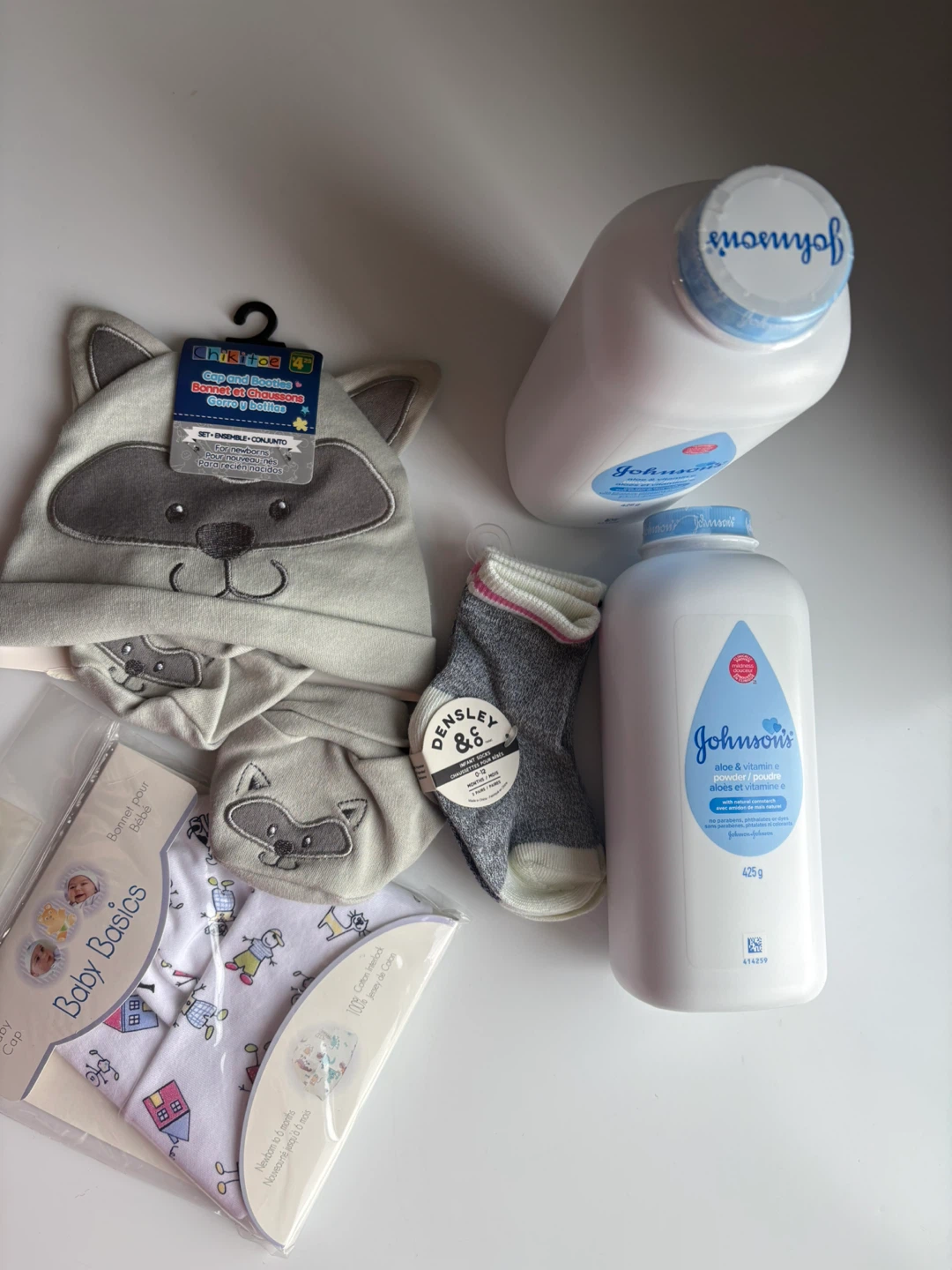 Baby Basics Set with Johnson's Baby Powder