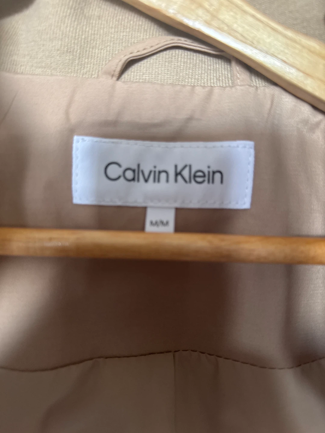 Calvin Klein Women's Tan Hooded Rain Jacket - Medium - photo 5