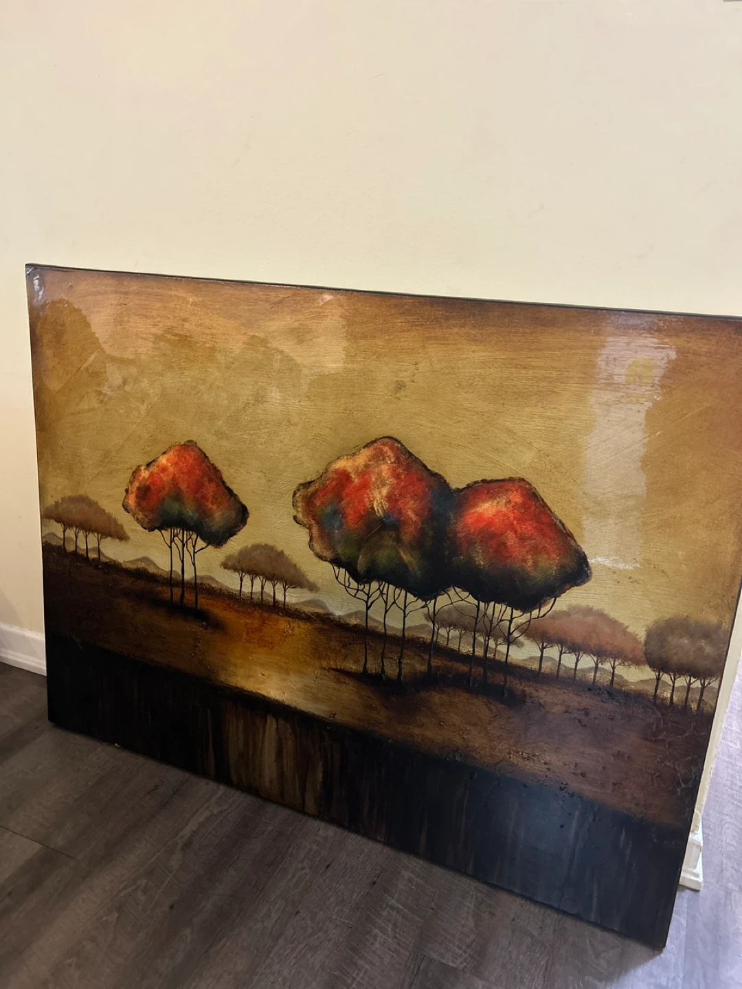 Framed African Landscape Wall Art