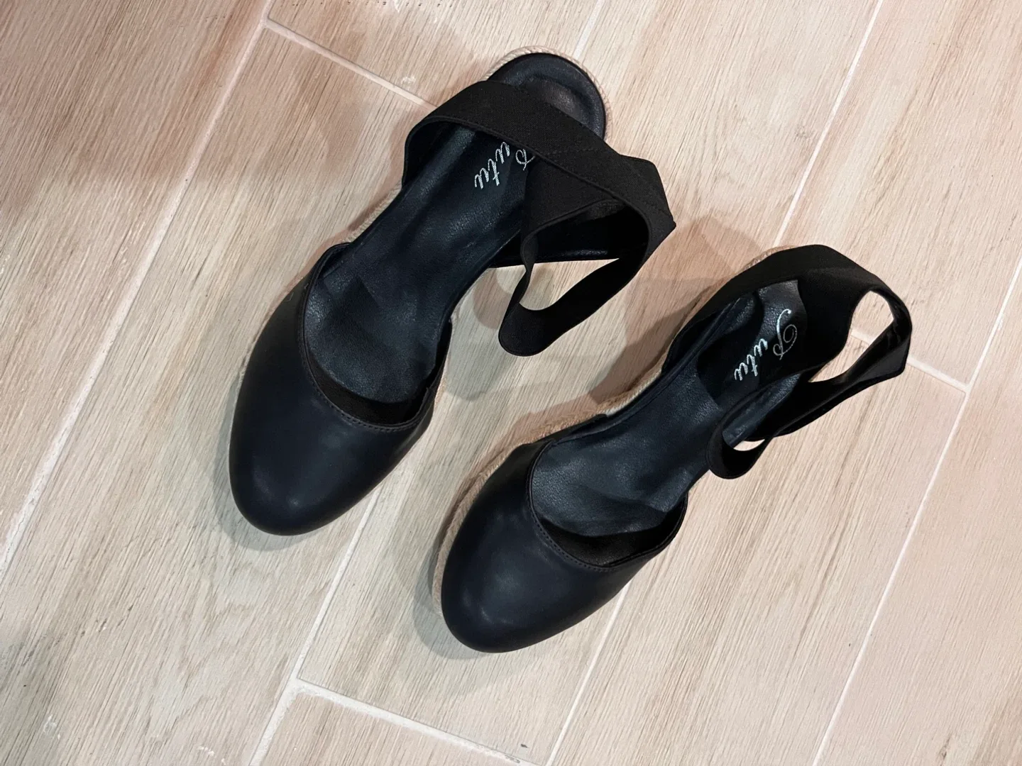 NEW Size 8.5 Putu Black Espadrille Wedge Sandals - photo 4