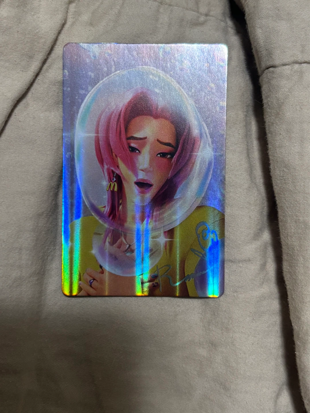 Kpop demon hunters Mac Donald’s cards