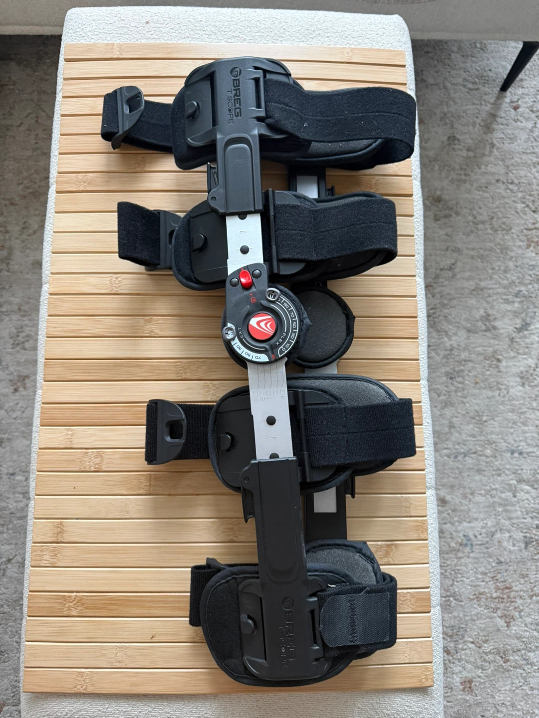 Acl Surgery Post Op Brace and Crutches