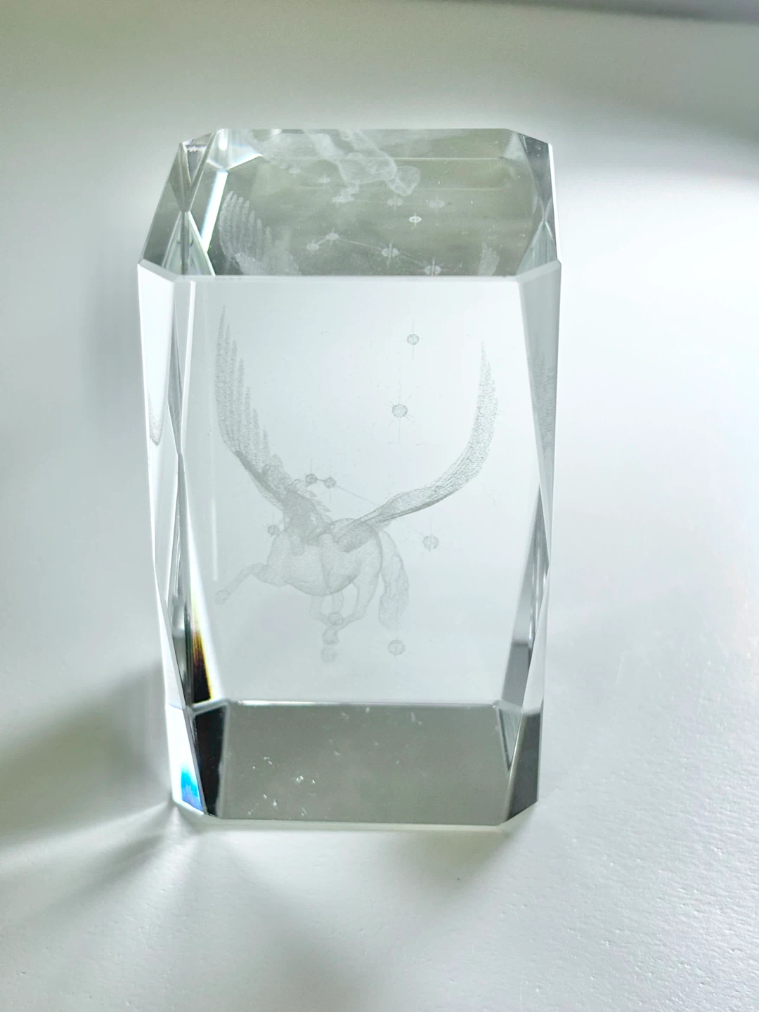 Pegasus Crystal Etching Paperweight - photo 4