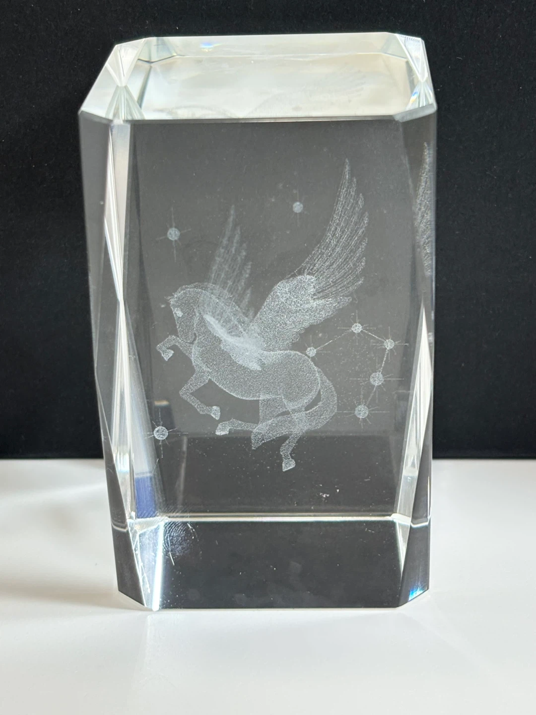 Pegasus Crystal Etching Paperweight - photo 2