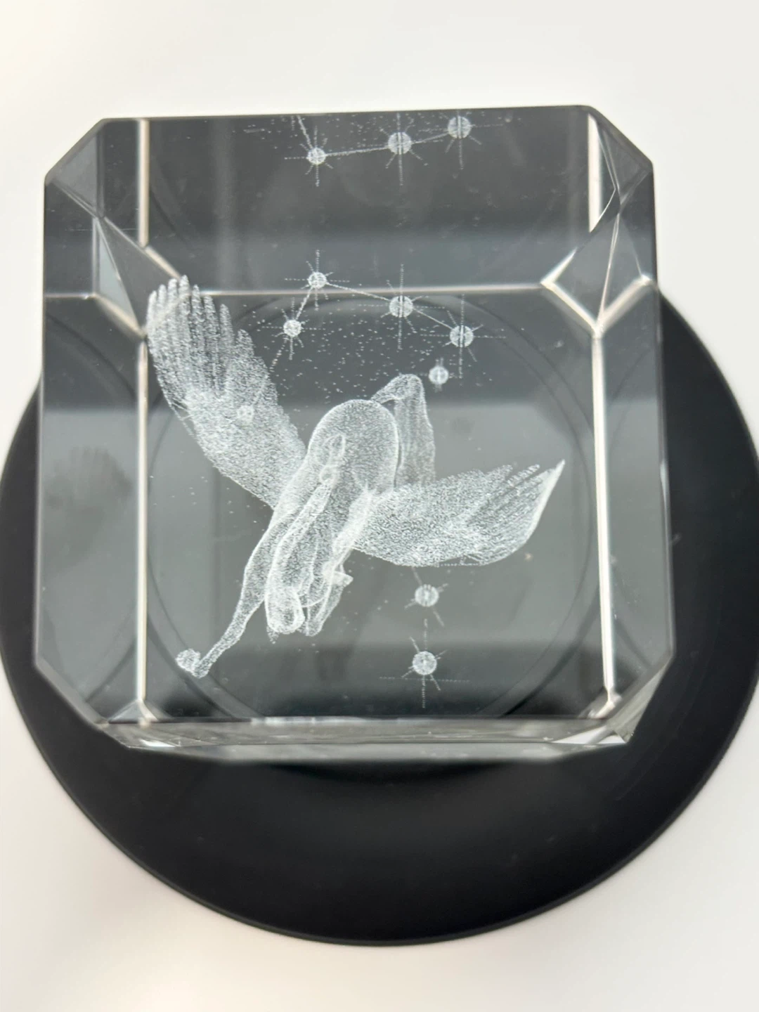 Pegasus Crystal Etching Paperweight - photo 3