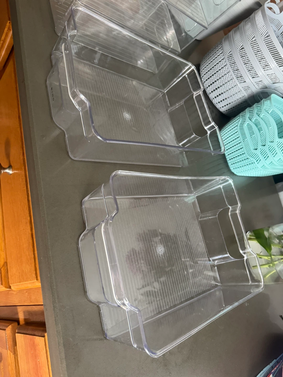 Clear Plastic Drawer Organizers (5 small & 2 large) - photo 2