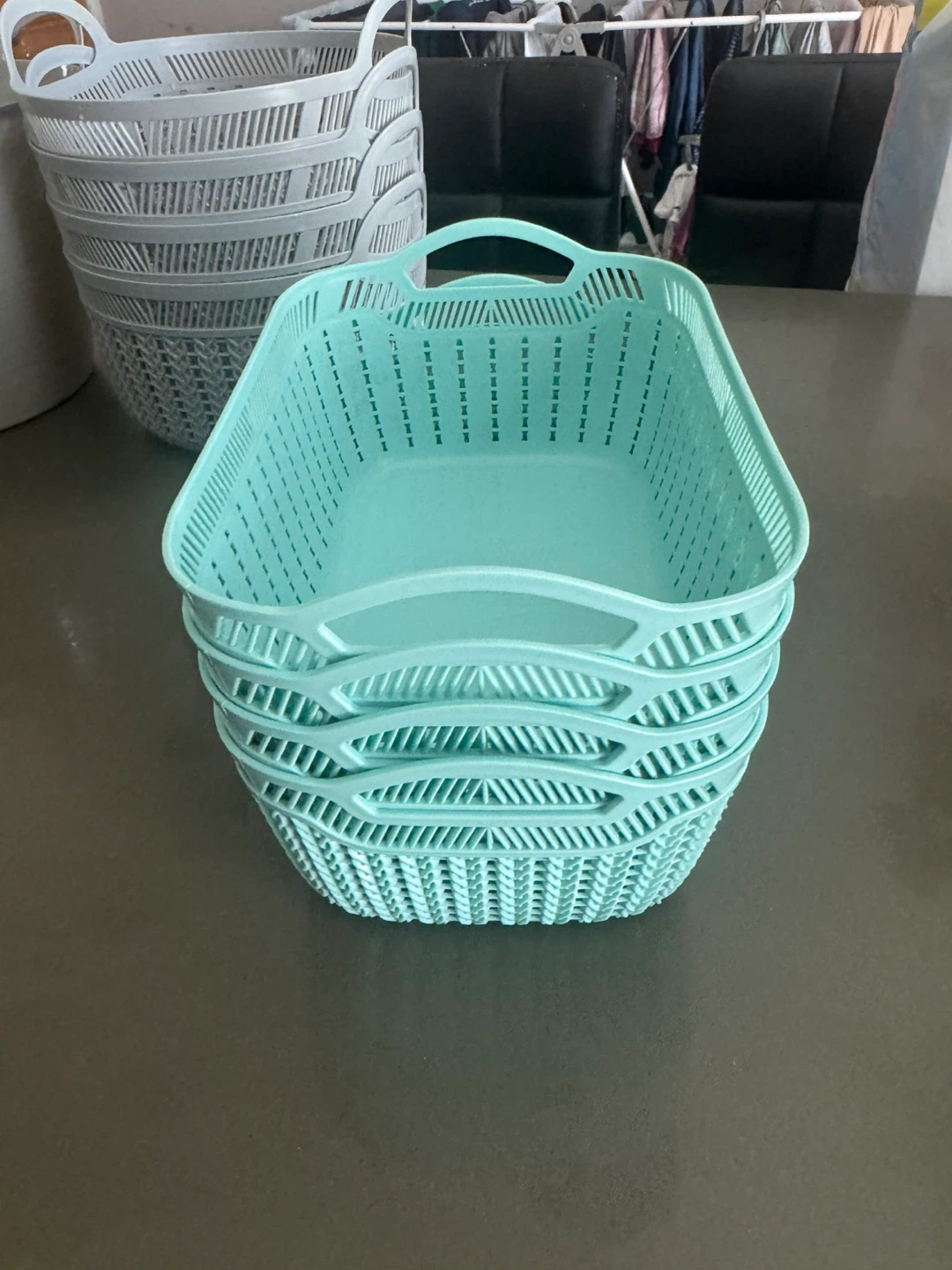 Teal Storage Baskets (Set of 4)