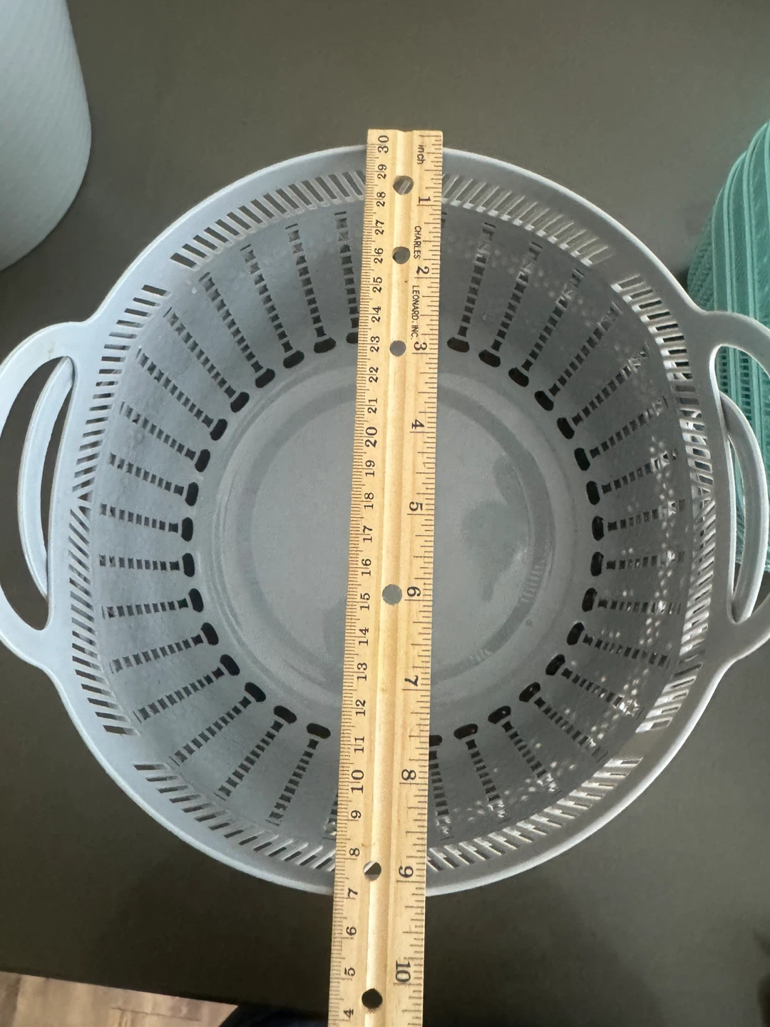 Grey Stackable Plastic Baskets (Set of 4) - photo 2