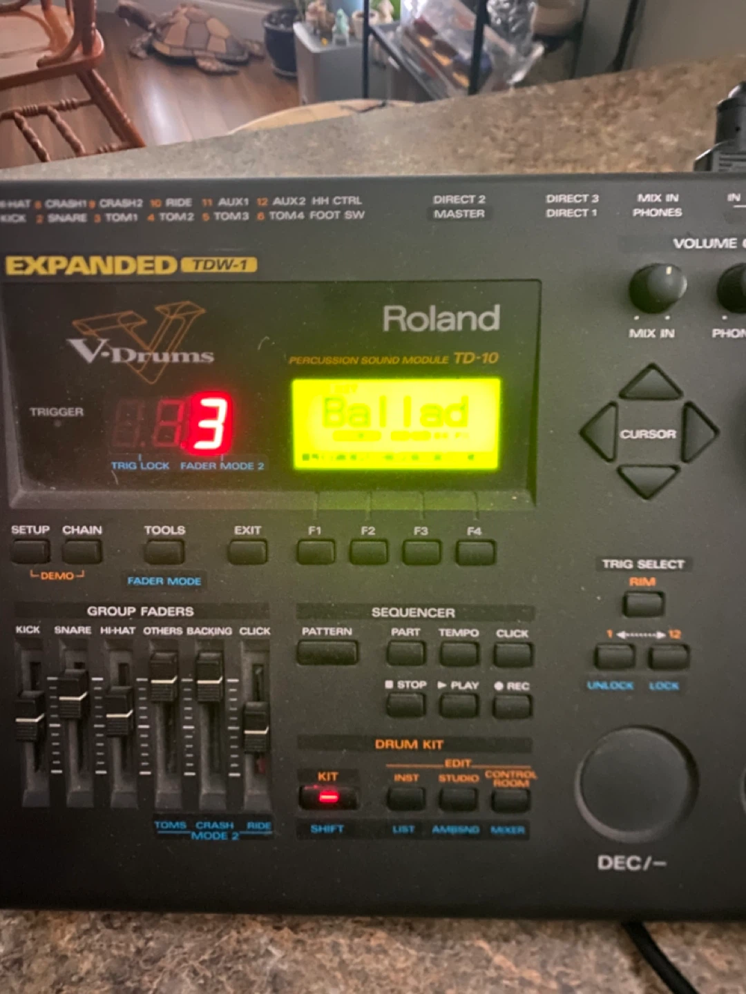 Roland TD-10 V-Drums Exspanded TDW-1 Percussion Sound Module - photo 3
