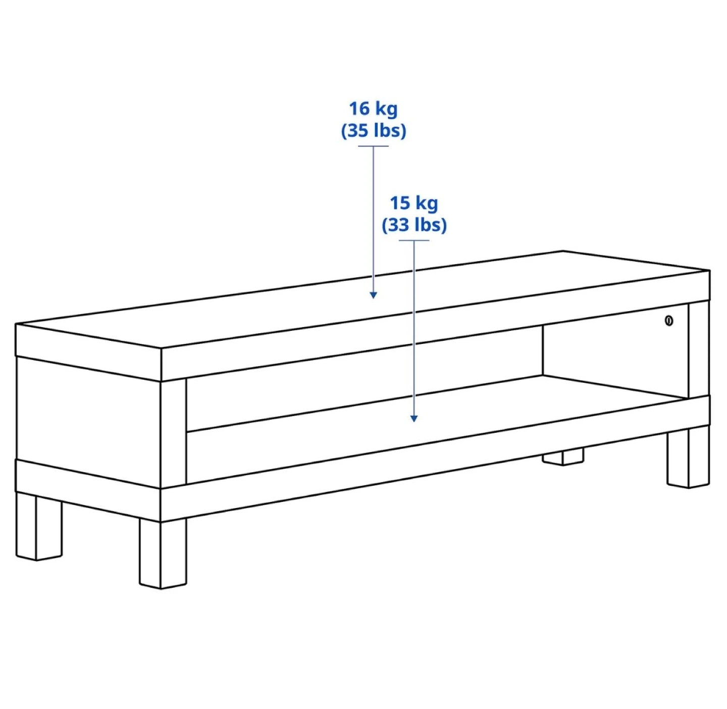 IKEA LACK TV Bench - Like New! - photo 5