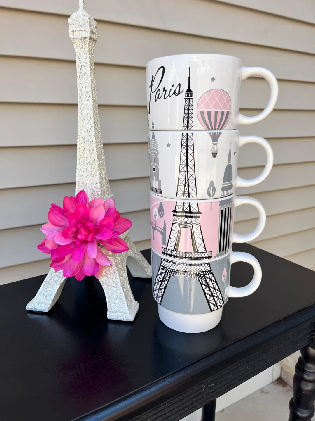 ADORABLE PARIS COFFEE CUP TOWER