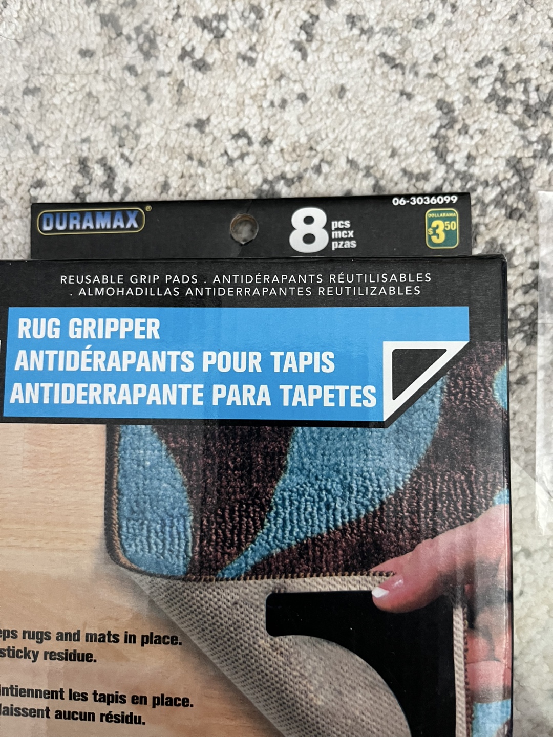 Duramax Rug Gripper Anti-Slip Pads - 8 Pcs - photo 2