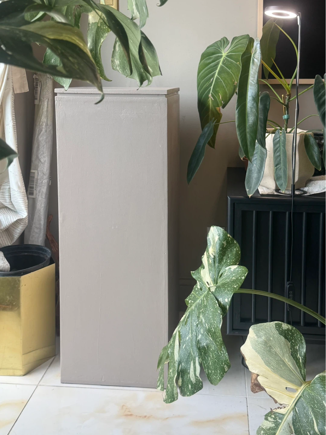 34” tall Taupe Pedestal