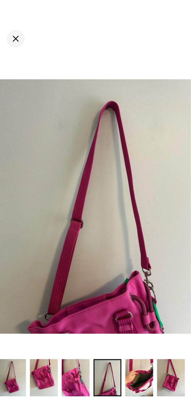 Lacoste Pink Tote Bag with Shoulder Strap - photo 4