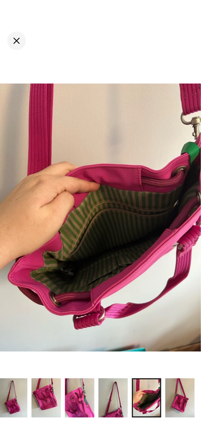 Lacoste Pink Tote Bag with Shoulder Strap - photo 5