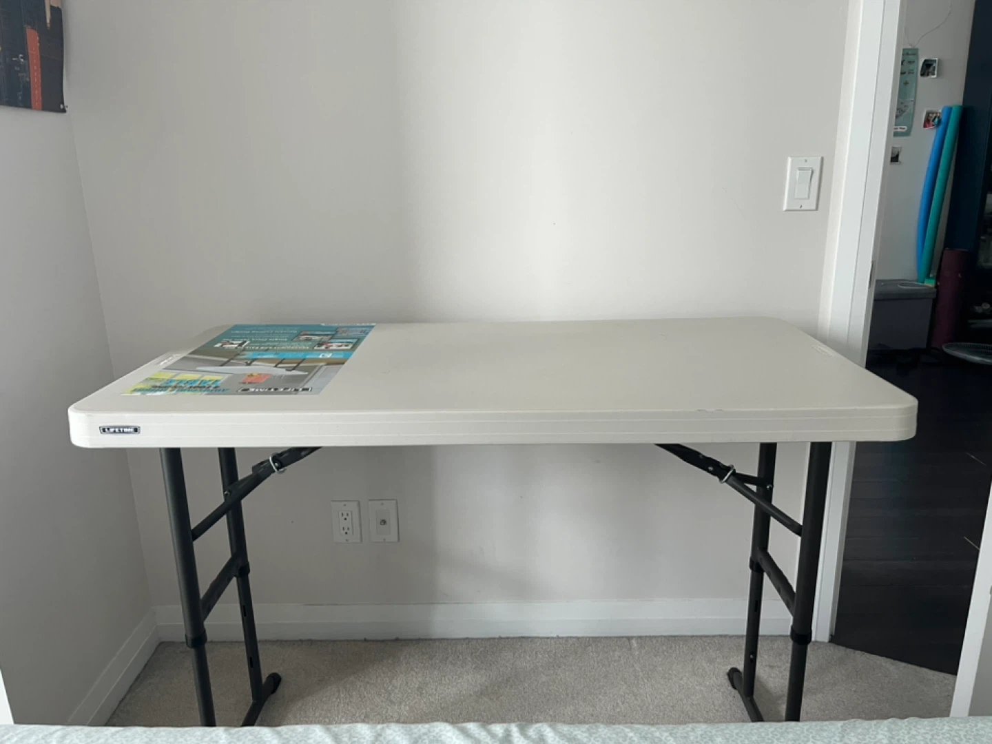 Lifetime 4-Foot Adjustable Height Folding Table