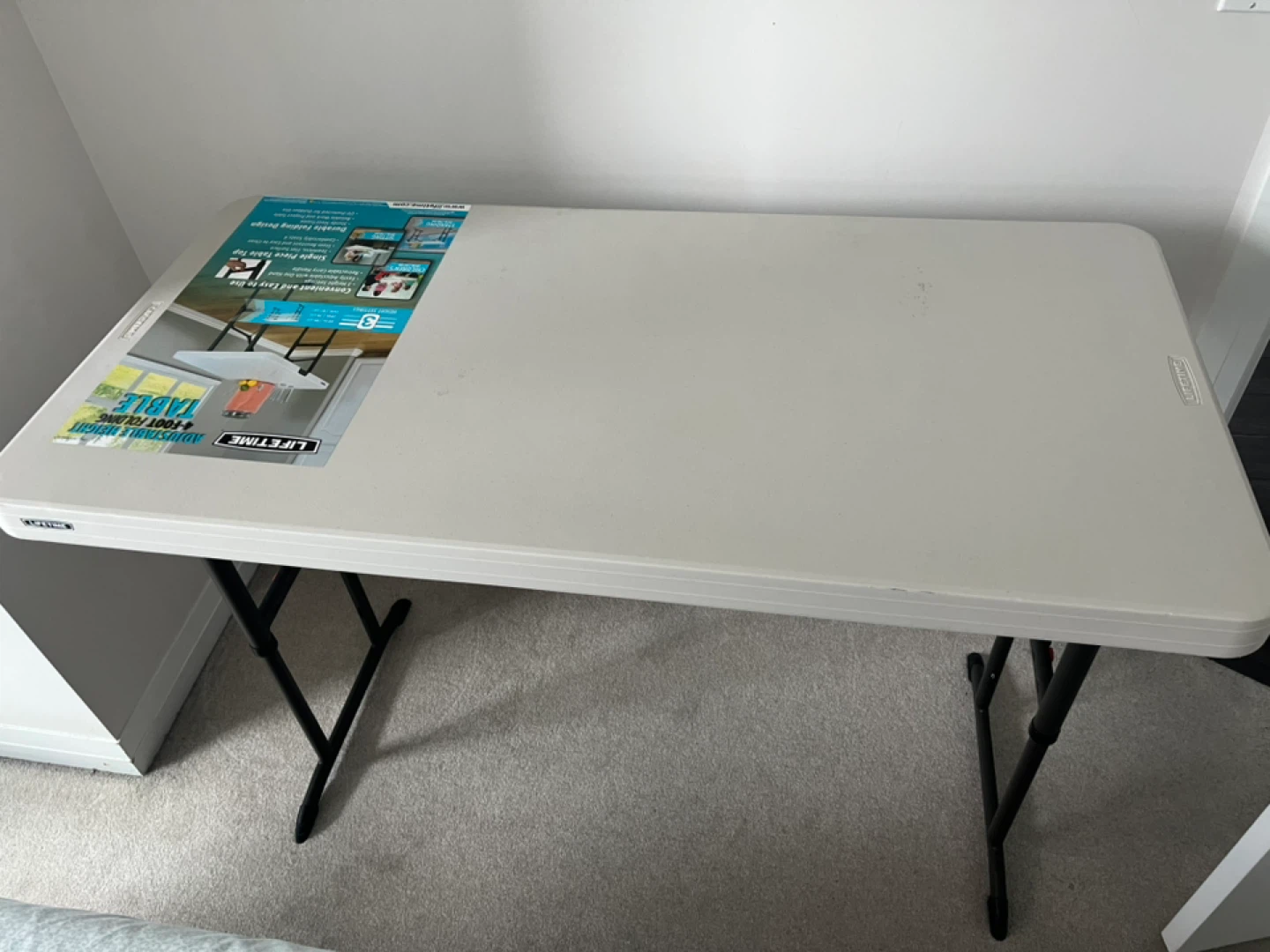 Lifetime 4-Foot Adjustable Height Folding Table - photo 2