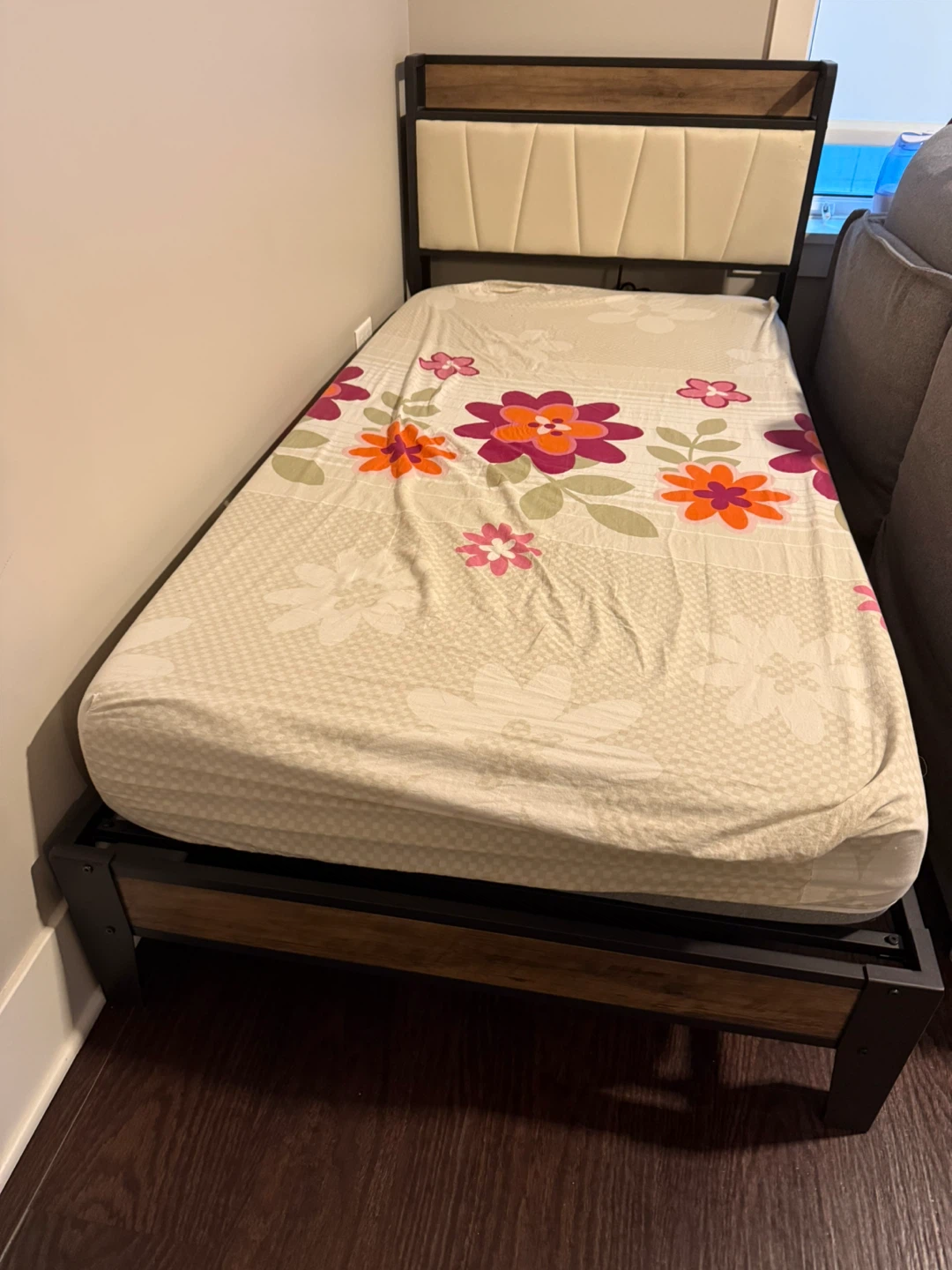Twin Bed Frame with Headboard