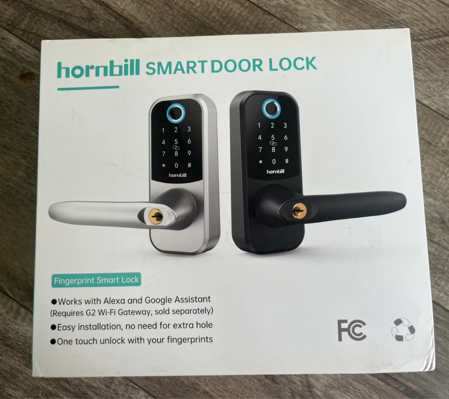 Hornbill Smart Door Lock with Fingerprint and Keypad