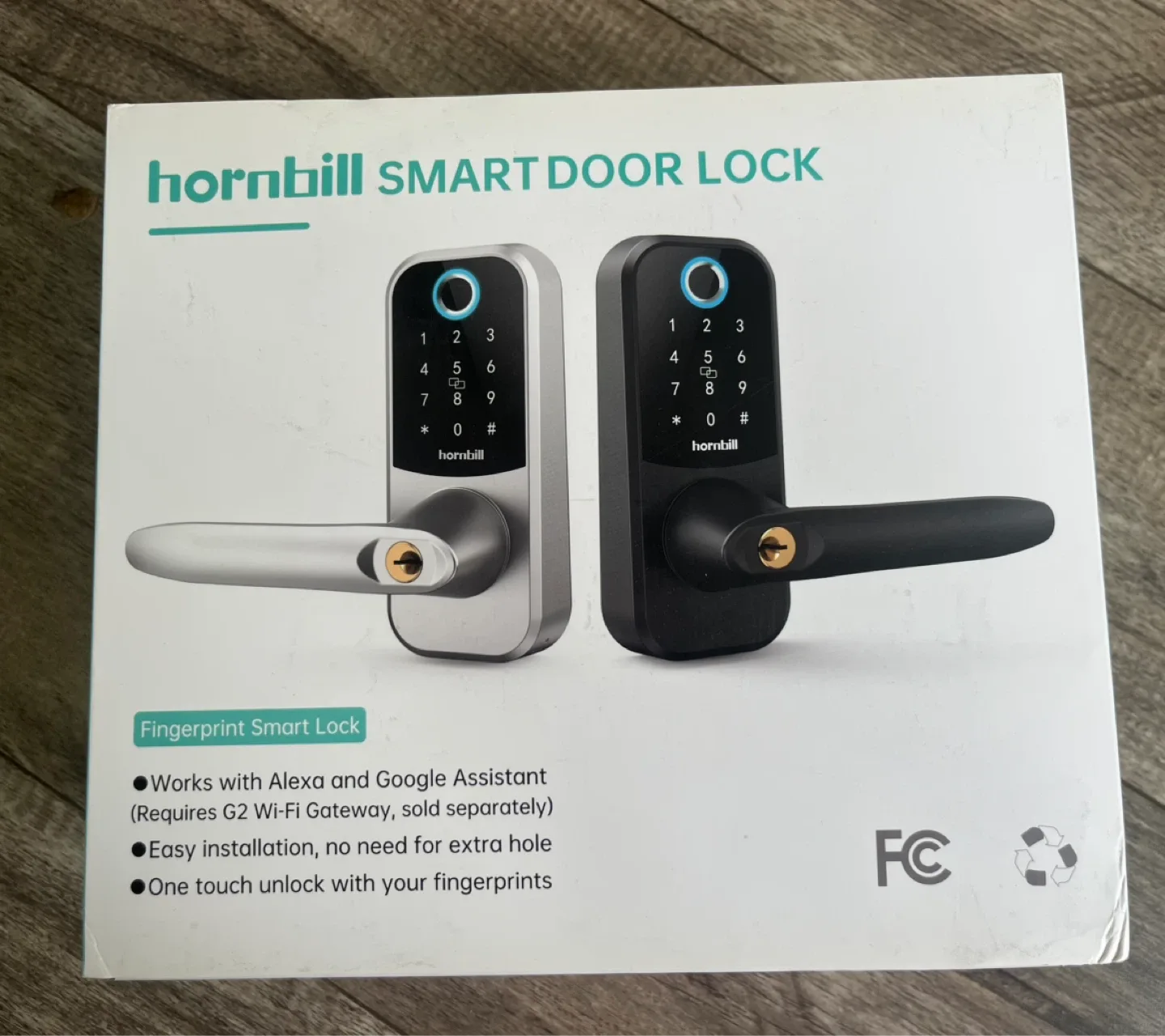 Hornbill Smart Door Lock with Fingerprint and Keypad